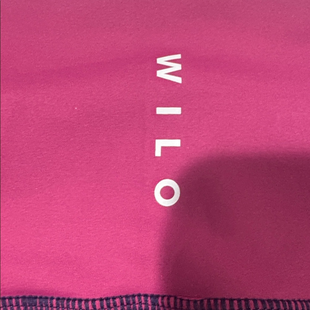 Wilo Athleisure 7/8 High-Rise Yoga Pants Navy Pink Size S NWT - Picture 2 of 6